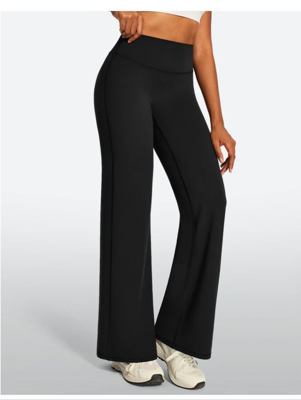 IUGA High-Waist Black Wide-Leg Yoga Pants